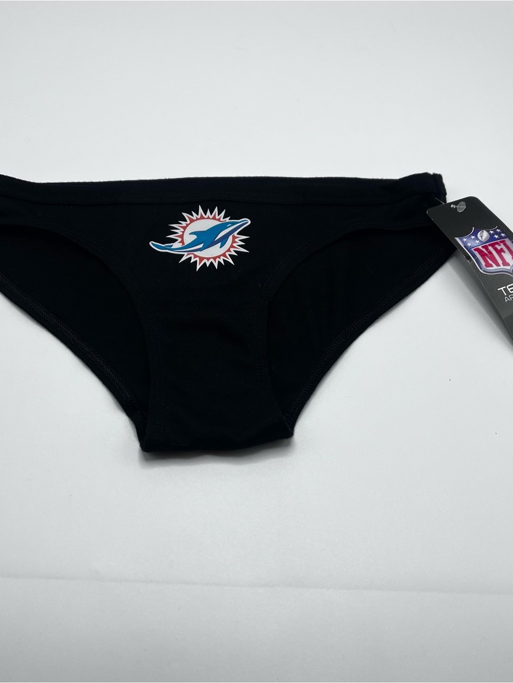 Miami Dolphins NFL Team Apparel Women S Panties Sleepwear Logo Black Made USA
